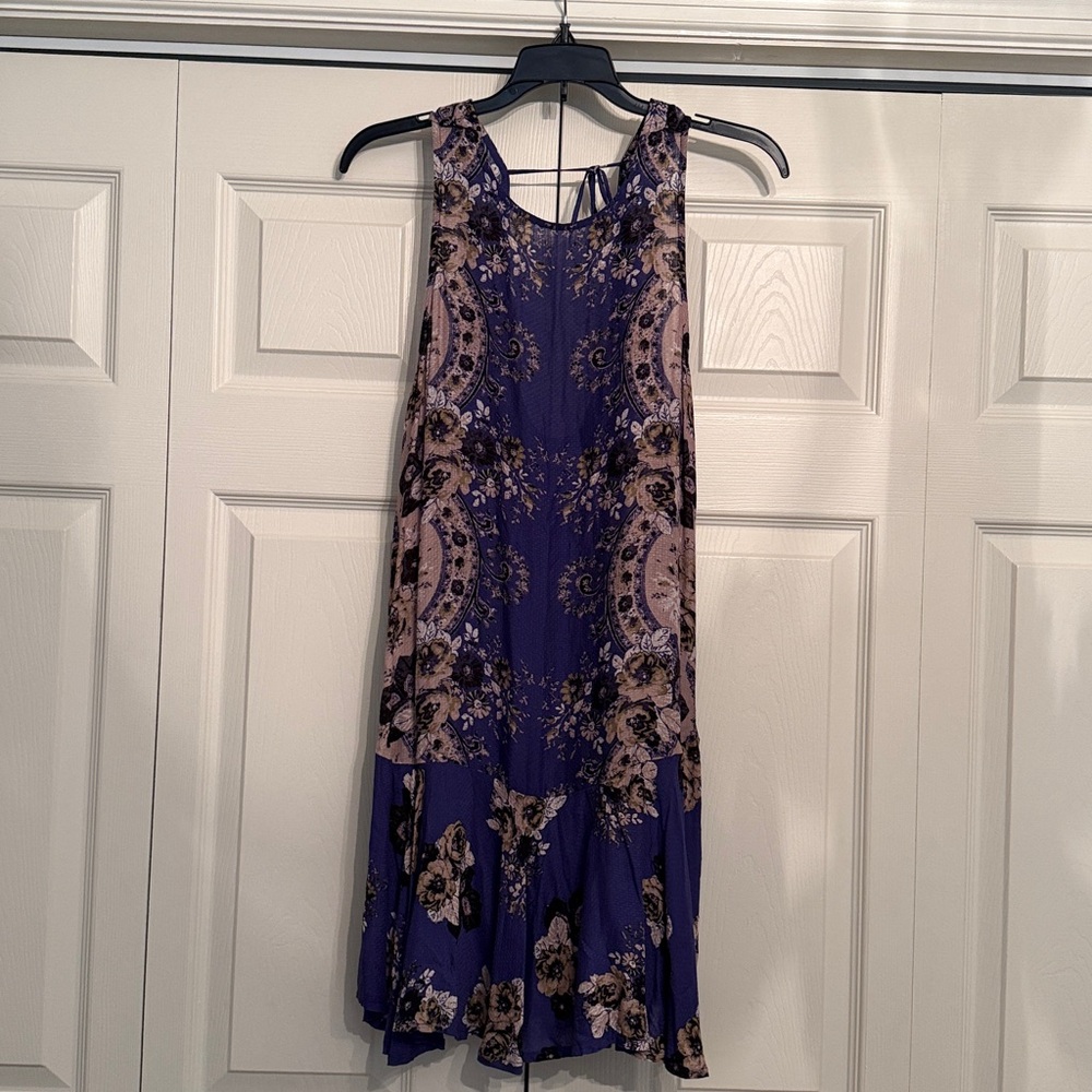Free People sleeveless sundress, Sz Small, Purple/multicolor